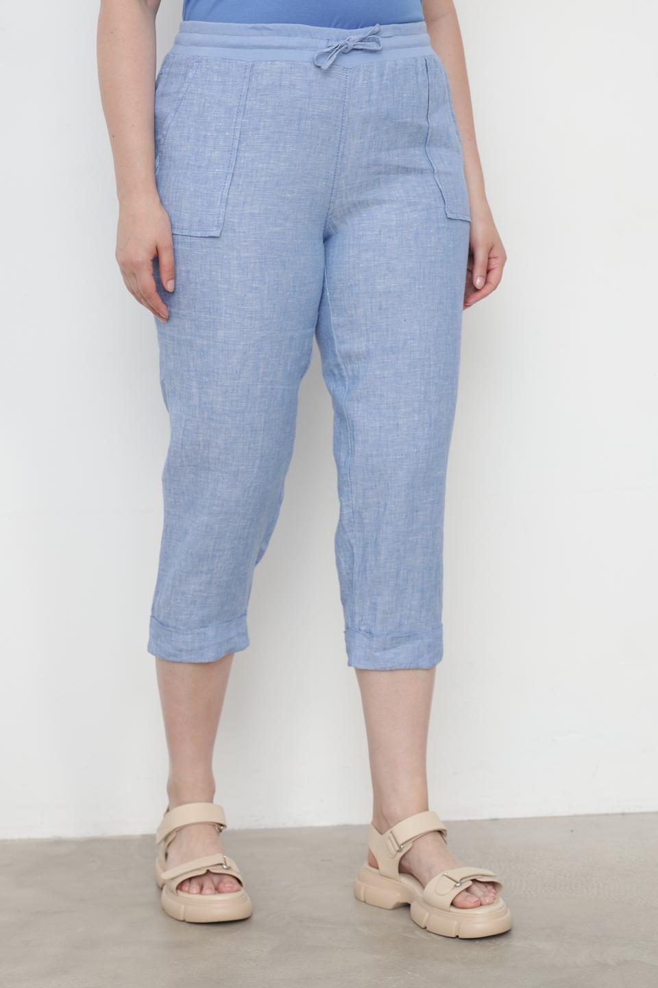 Брюки капри Doris Streich голубые
