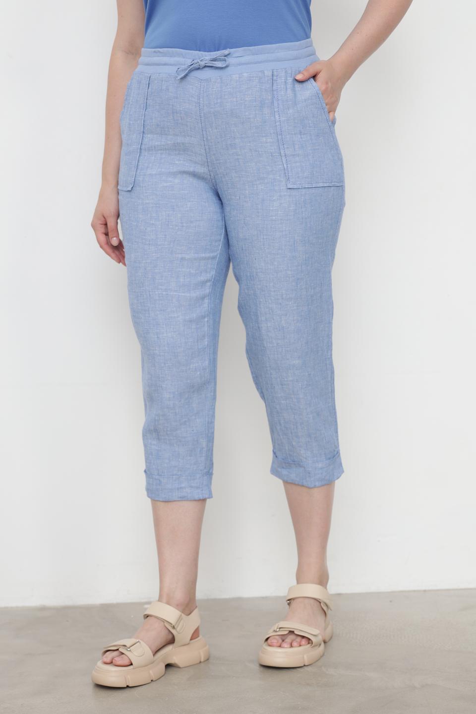 Брюки капри Doris Streich голубые