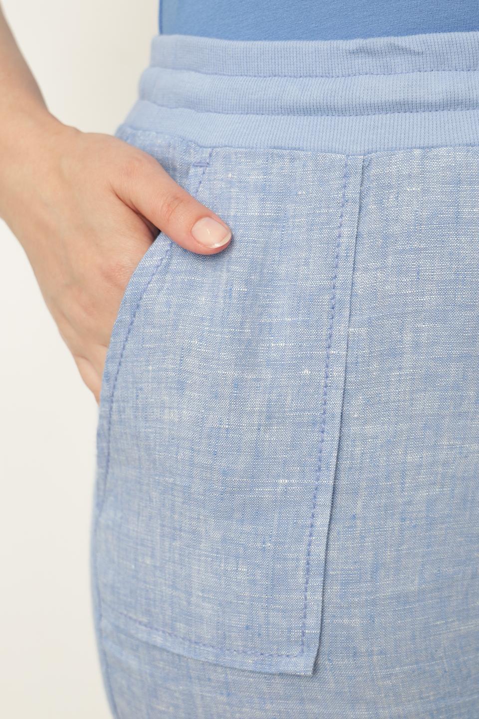 Брюки капри Doris Streich голубые