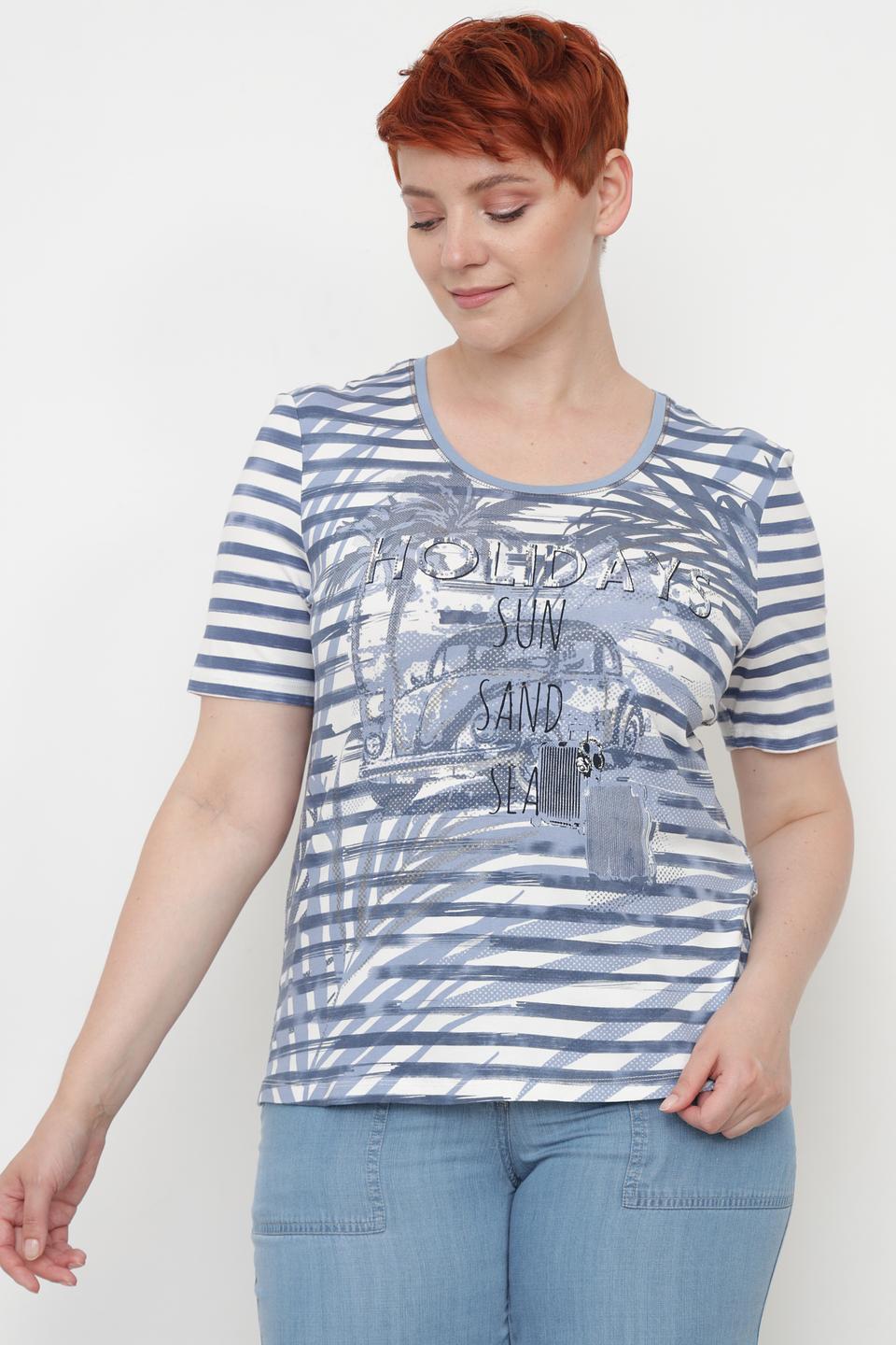 Футболка Lebek с принтом Holidays