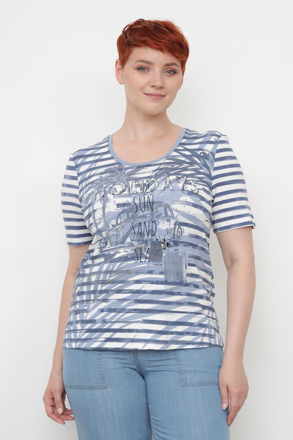 Футболка Lebek с принтом Holidays