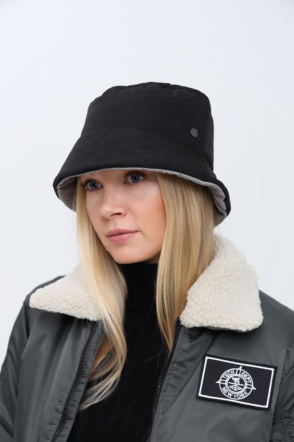 Шапка Fraas чёрная с мехом