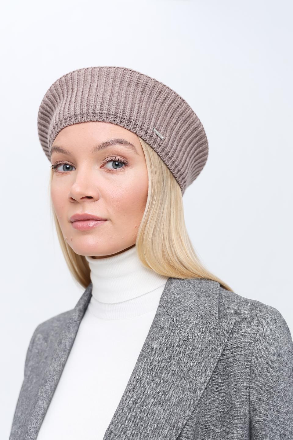 Берет Marhatter вязаный бежевый