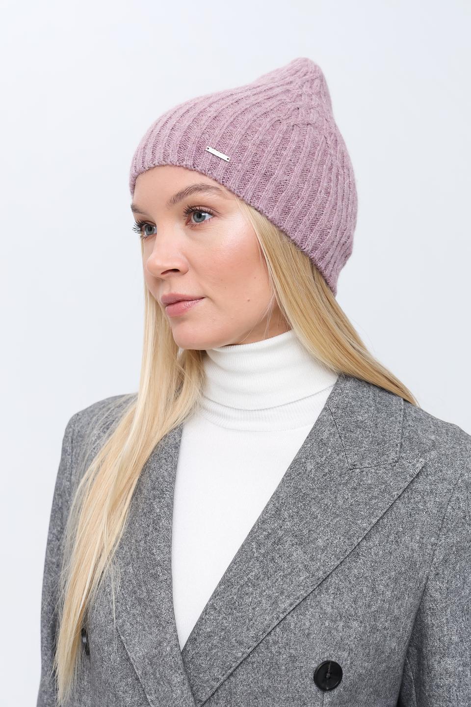 Шапка Marhatter вязаная лавандовая