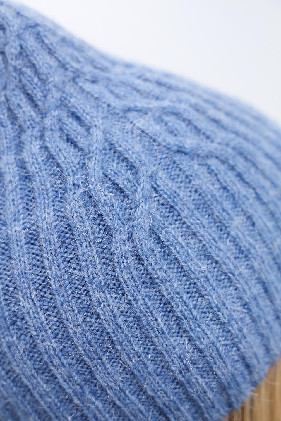 Шапка Marhatter вязаная голубая