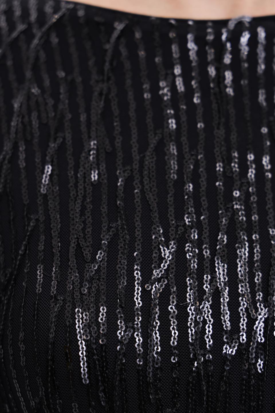 Платье Taifun с бахромой чёрное