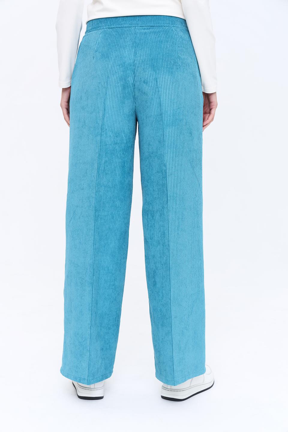Брюки Lecomte вельветовые бирюзовые