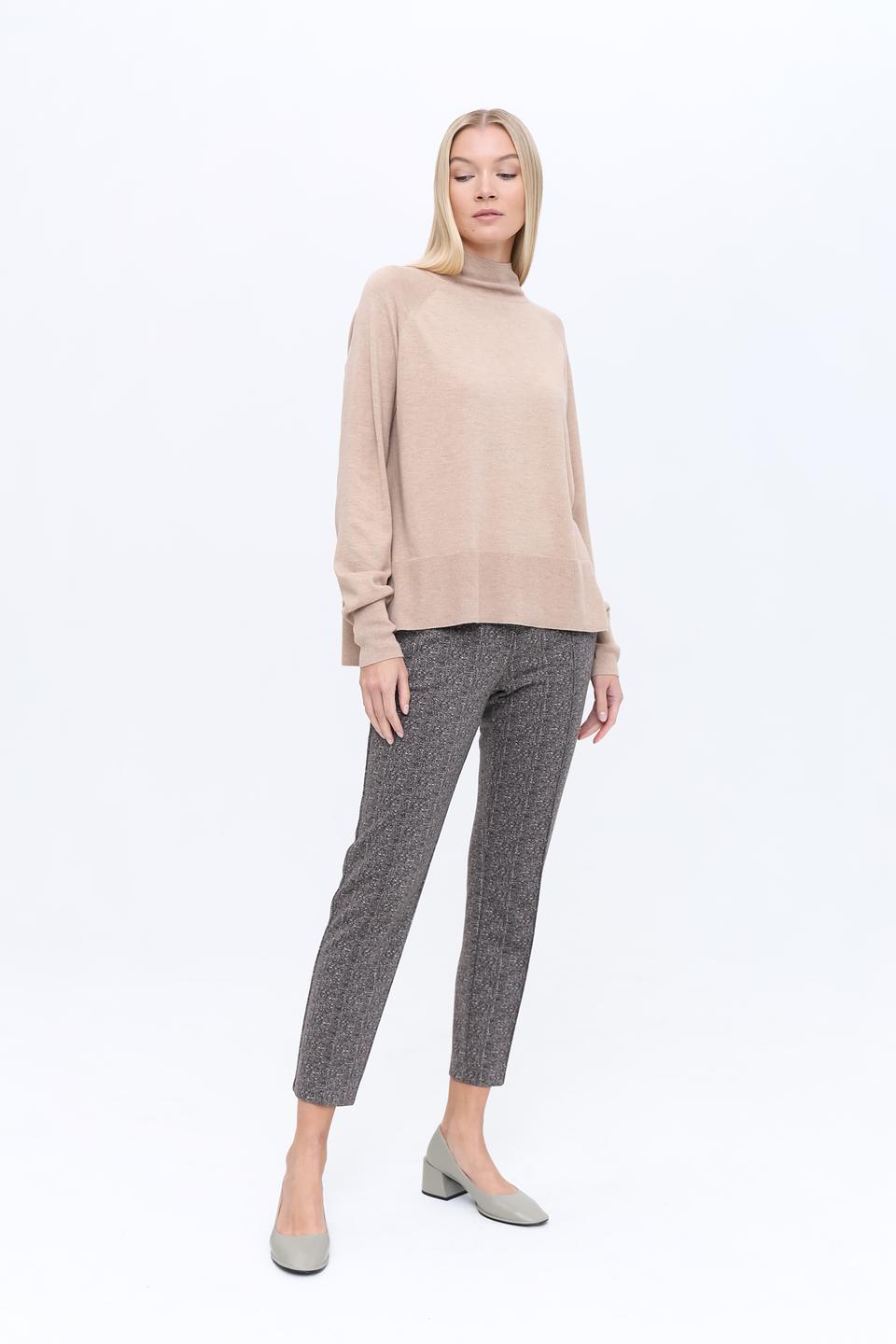 Брюки Lecomte в клетку серые