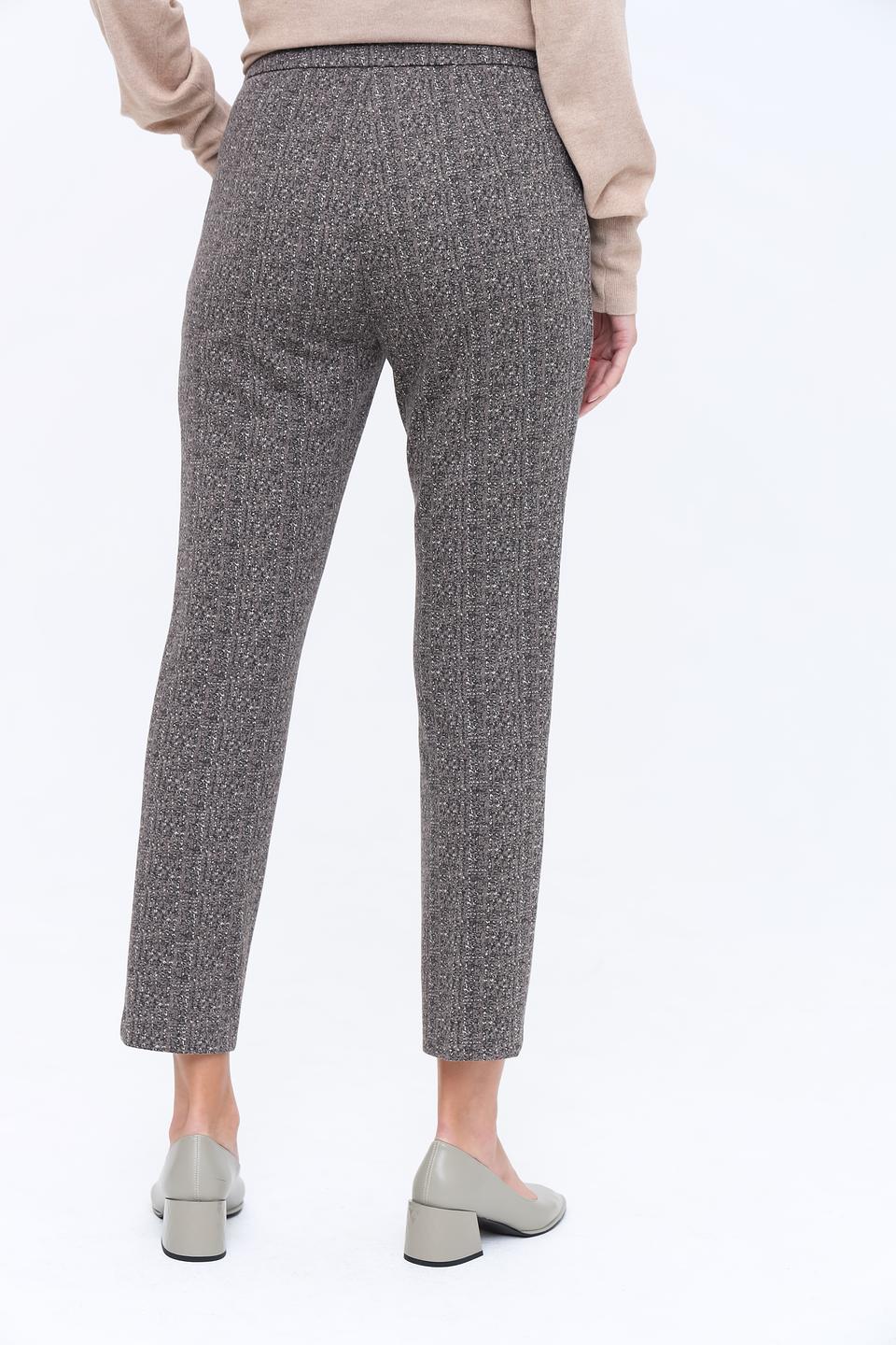 Брюки Lecomte в клетку серые