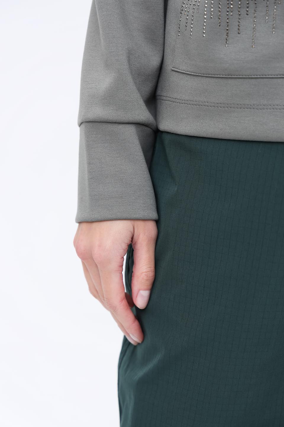 Пуловер Monari серый с карманами