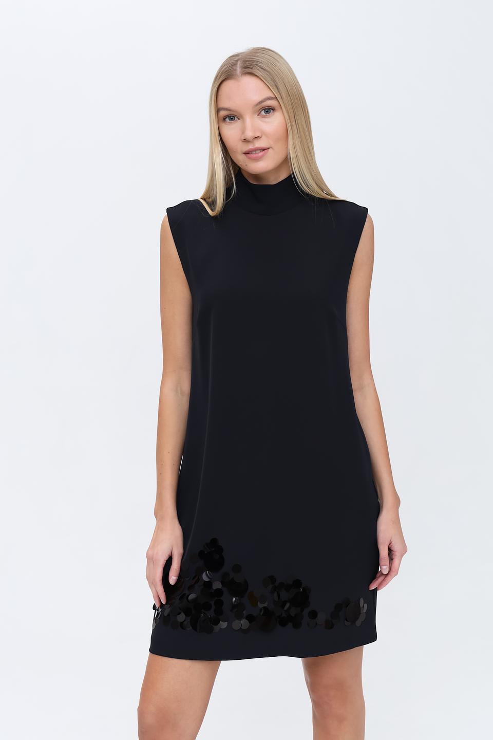 Платье Icona черное с декором