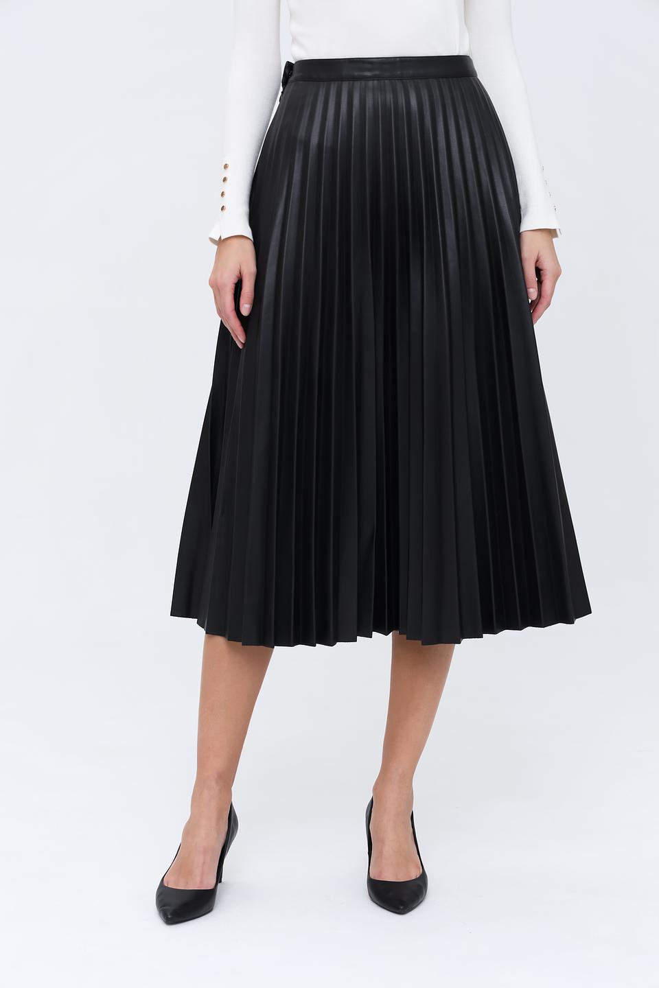 Юбка Leo & Ugo плиссированная чёрная