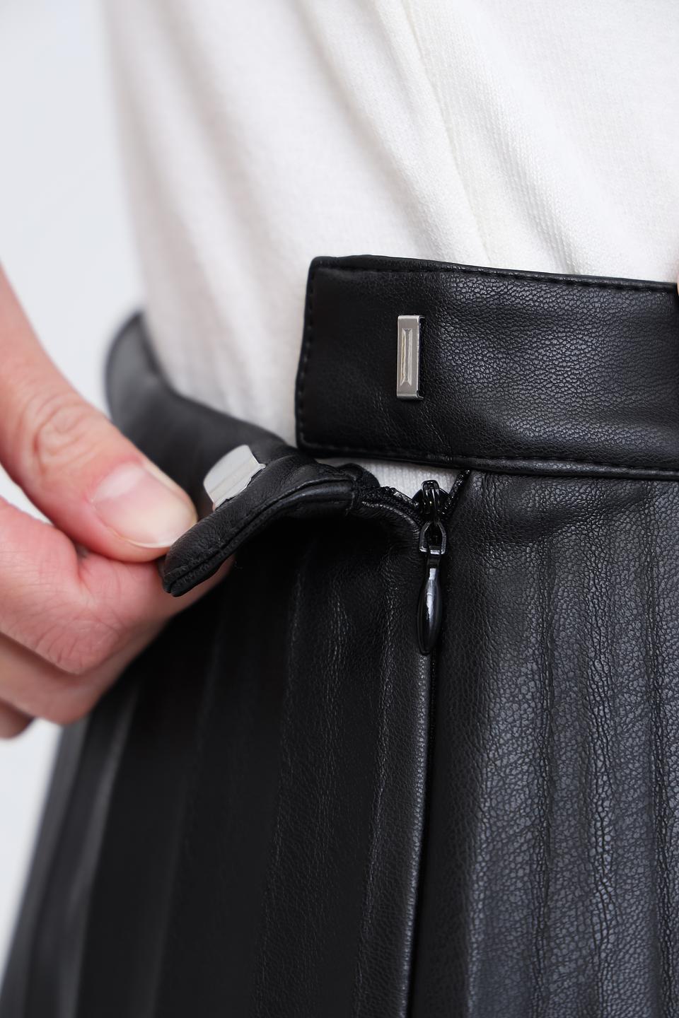 Юбка Leo & Ugo плиссированная чёрная