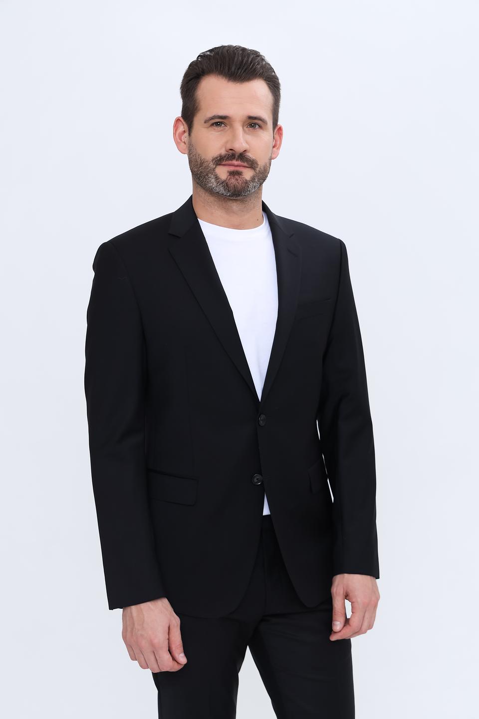 Пиджак Joop! муж. чёрный приталенный