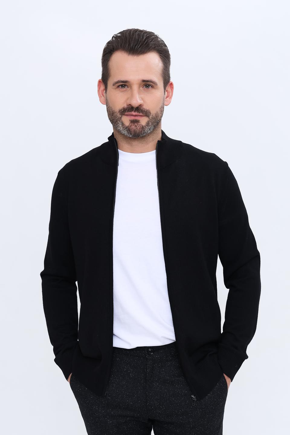 Кардиган Joop! чёрный на молнии