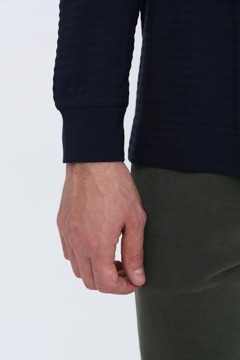 Поло Lerros с карманом темно-синее