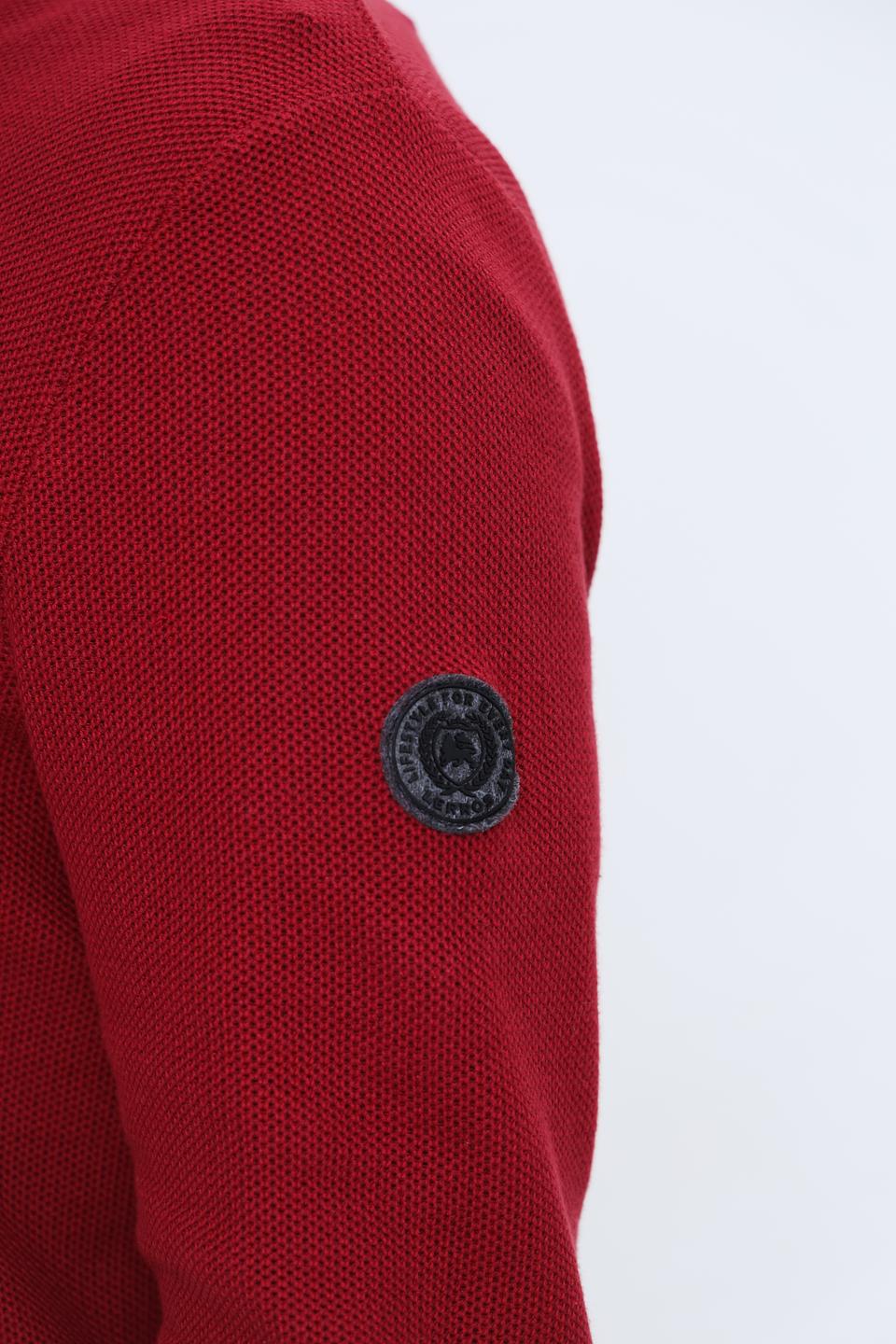 Джемпер Lerros с молнией бордовый