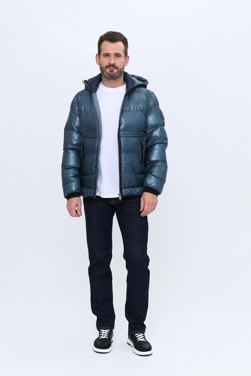 Куртка Boss Orange стеганая синяя