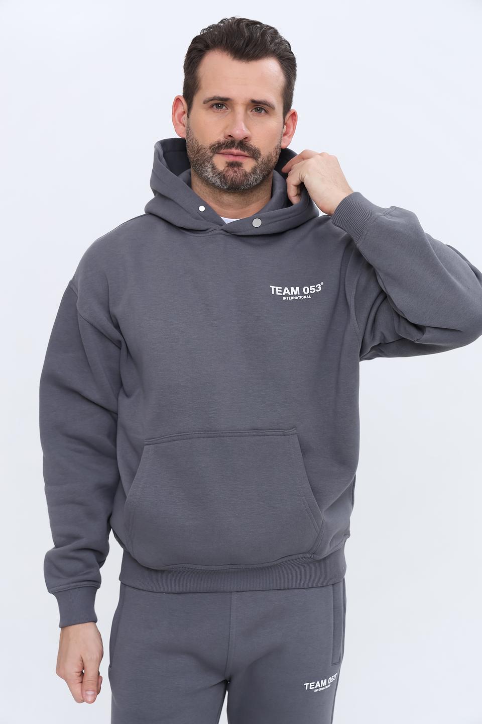 Толстовка Alcott серый с логотипом