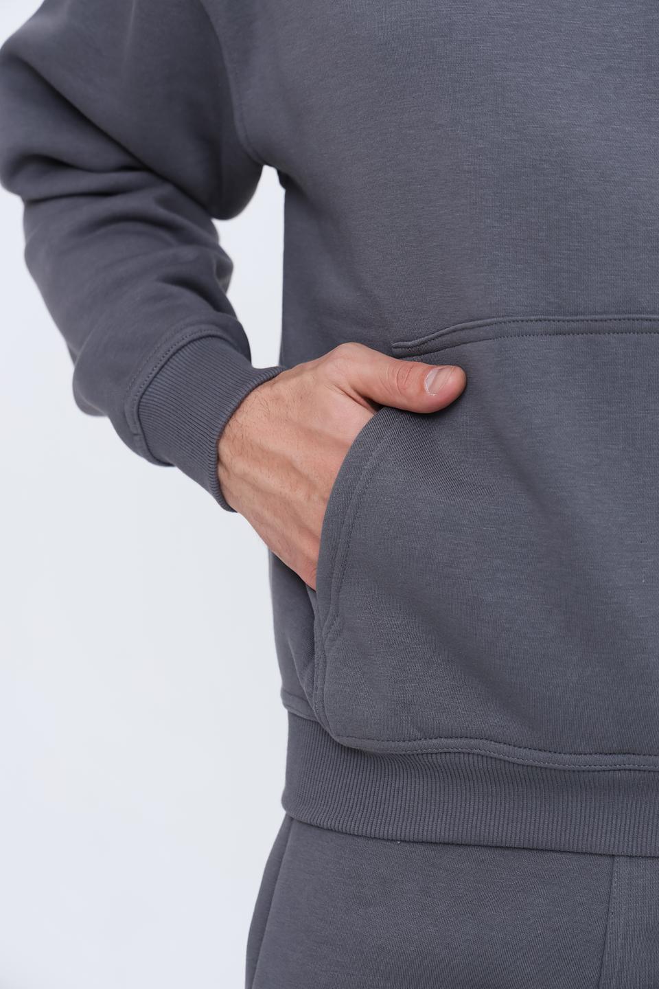 Толстовка Alcott серый с логотипом