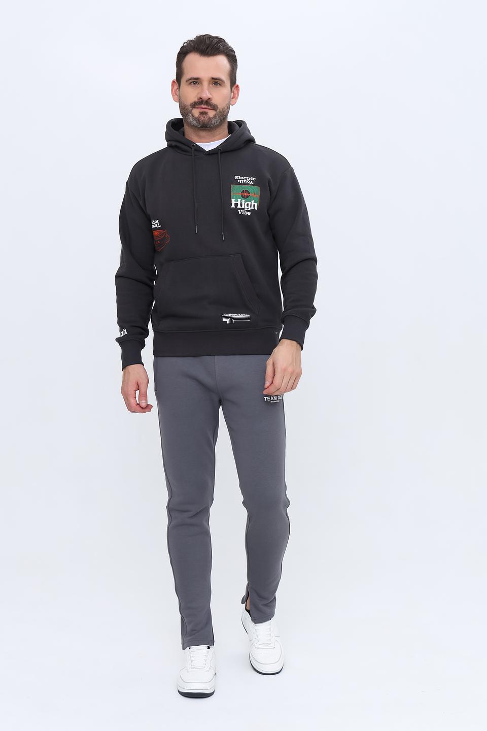 Толстовка Alcott с принтом чёрная