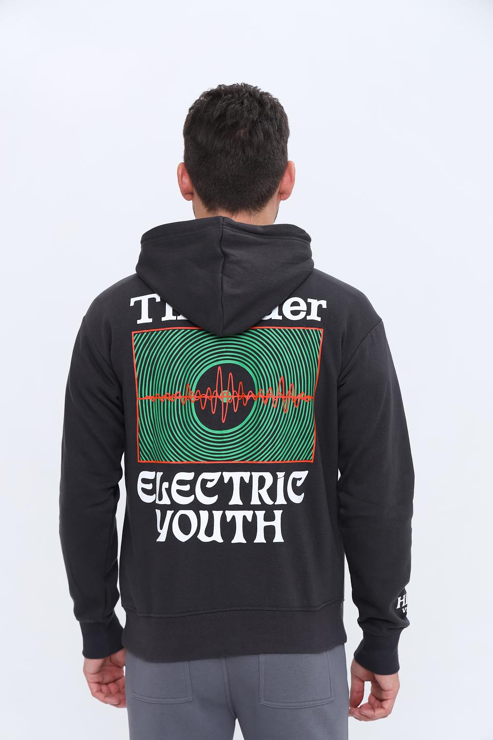 Толстовка Alcott с принтом чёрная