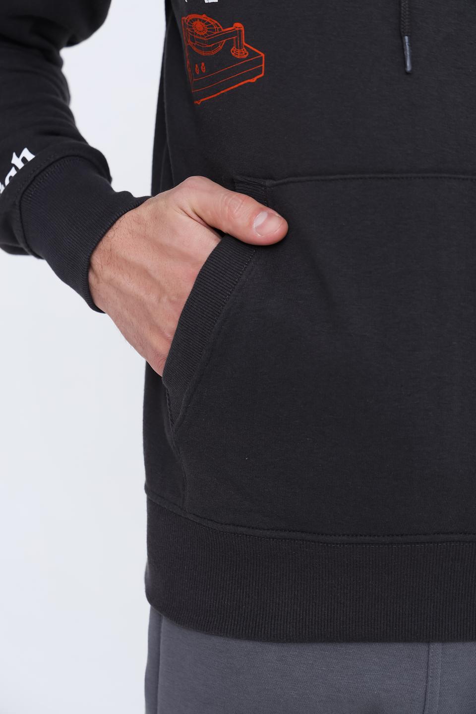 Толстовка Alcott с принтом чёрная