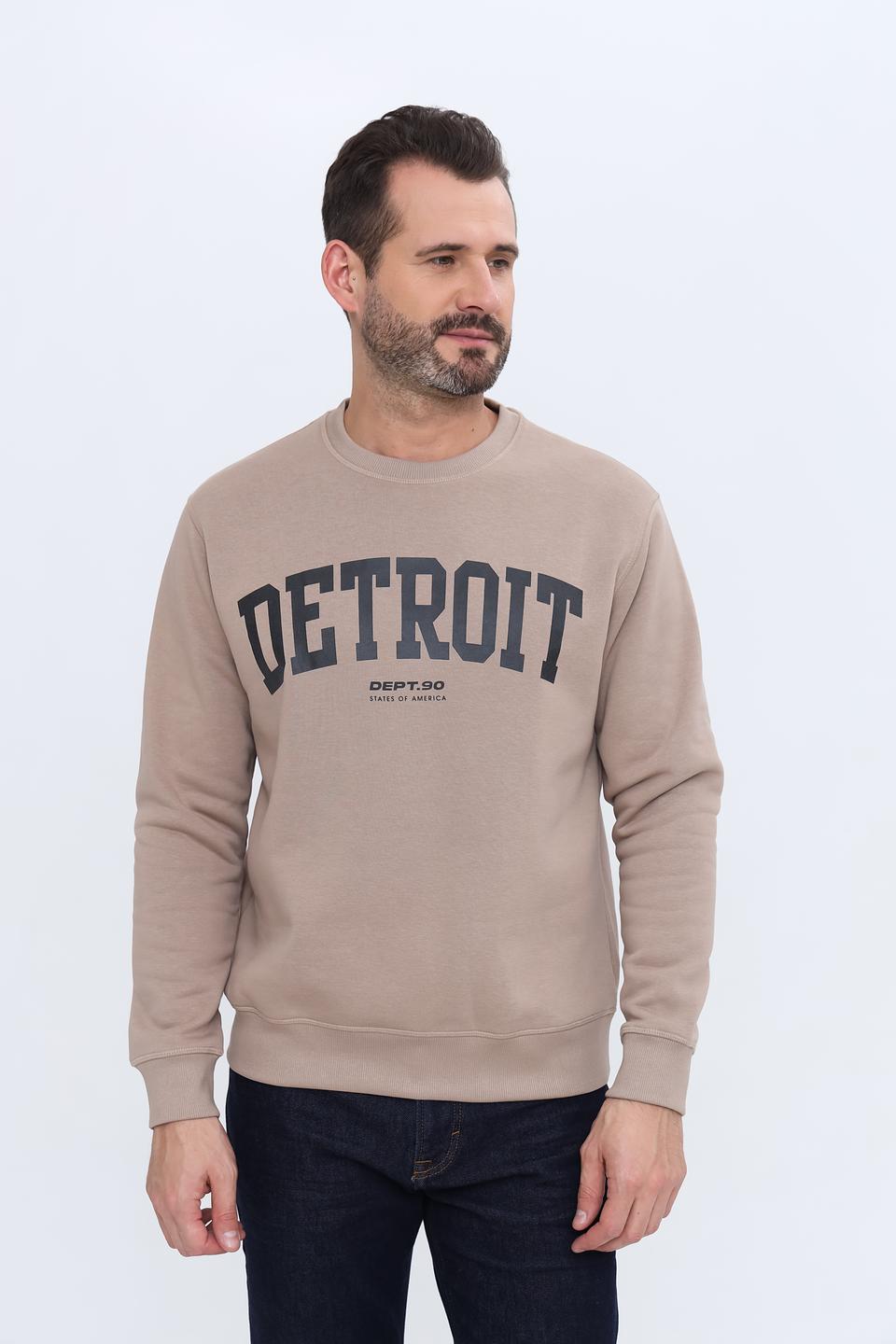 Джемпер Alcott муж. с принтом "Detroit"