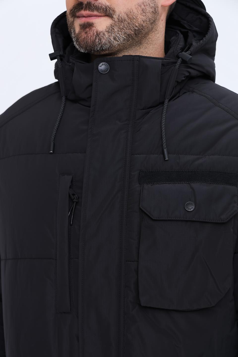 Куртка Bugatti чёрная стеганая