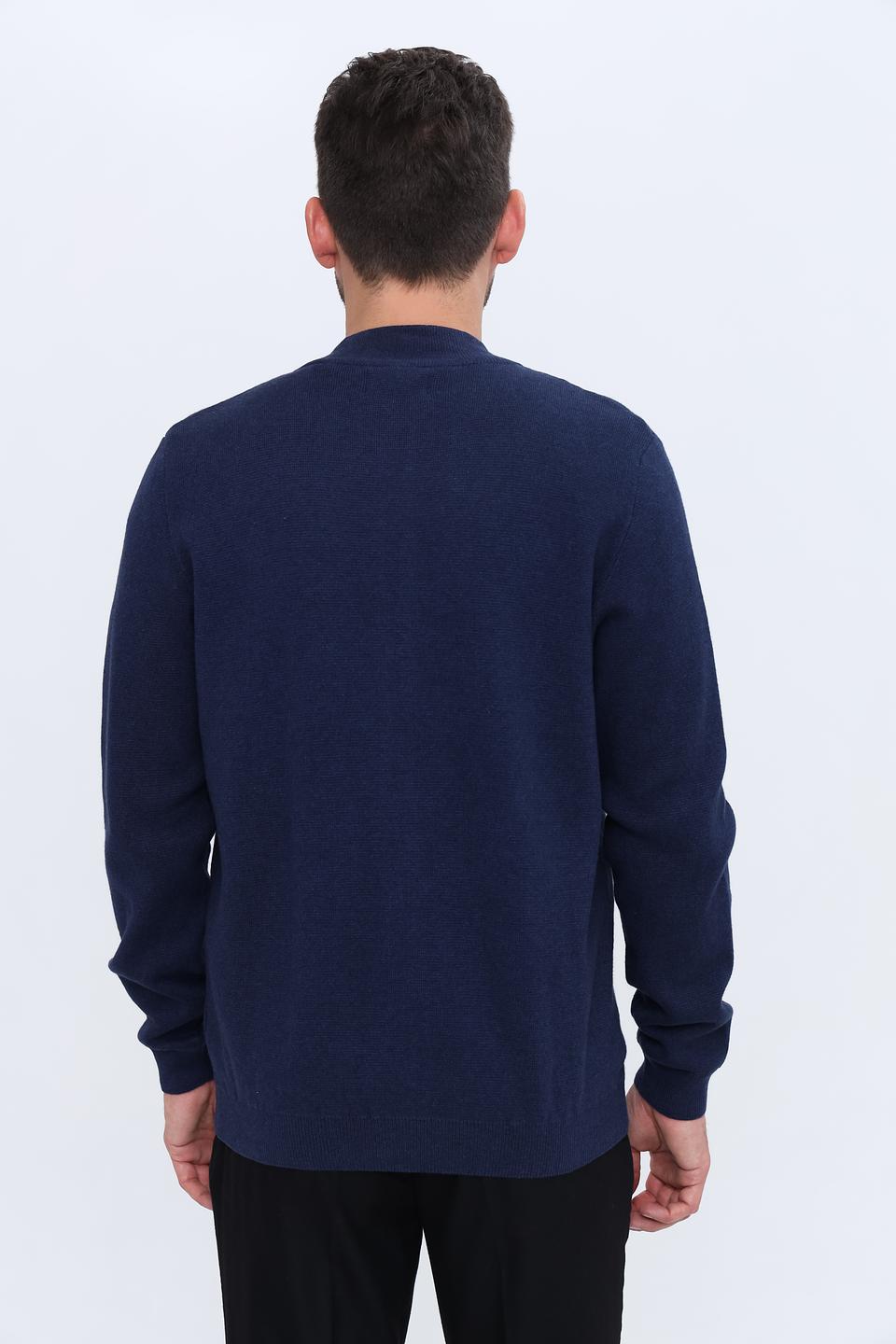 Кардиган Ragman на молнии синий