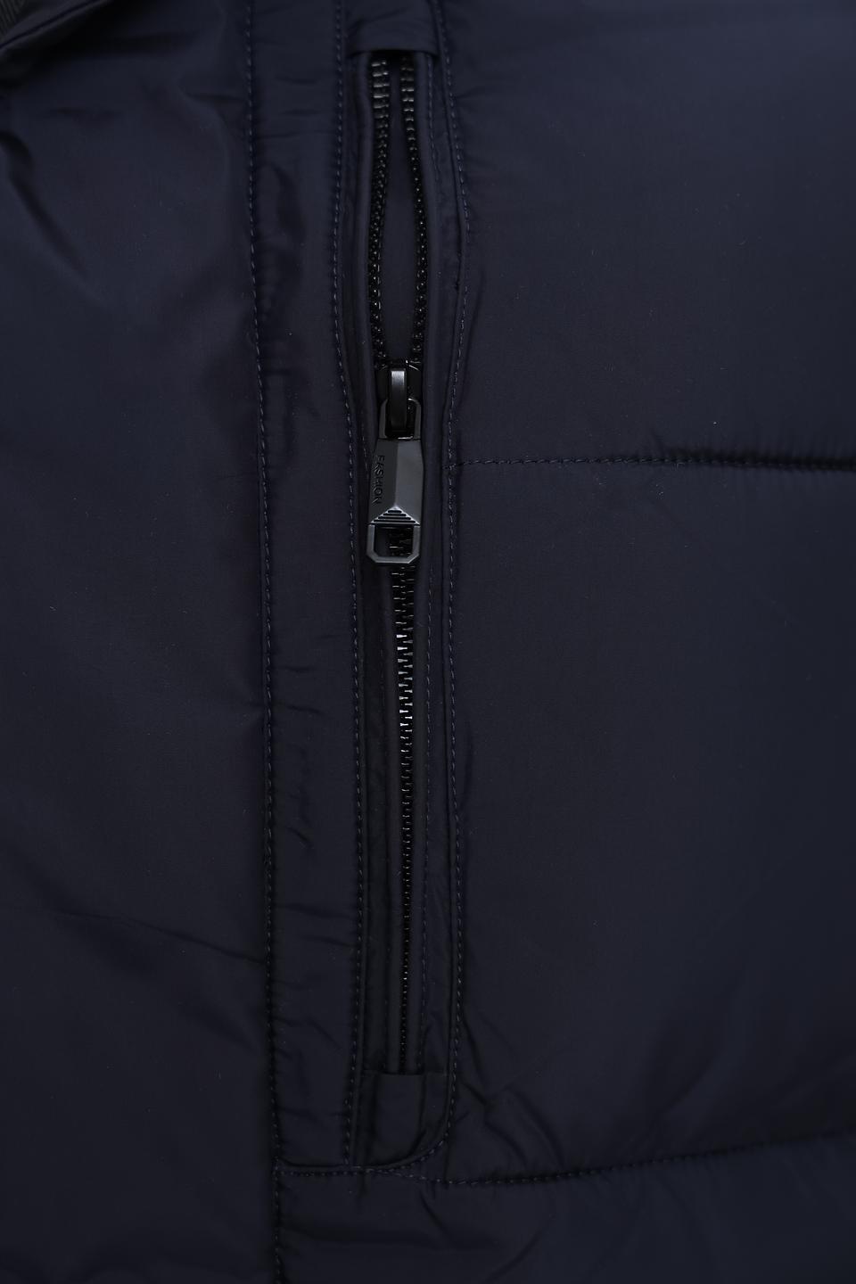 Пальто Pezzo стеганое синее