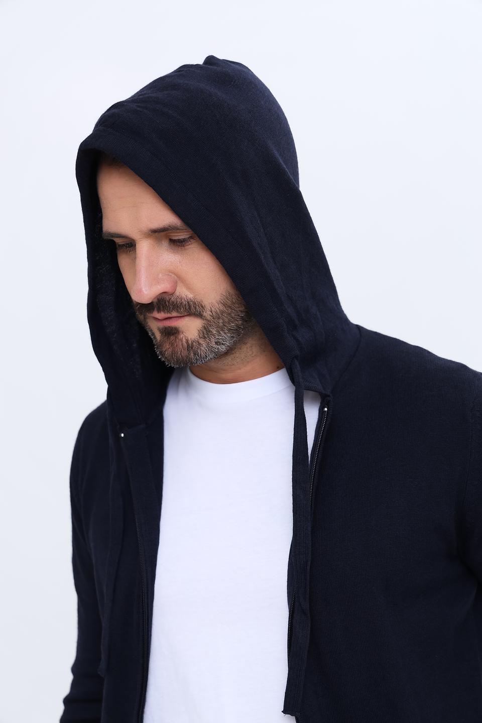 Кардиган Alcott на молнии тёмно-синий