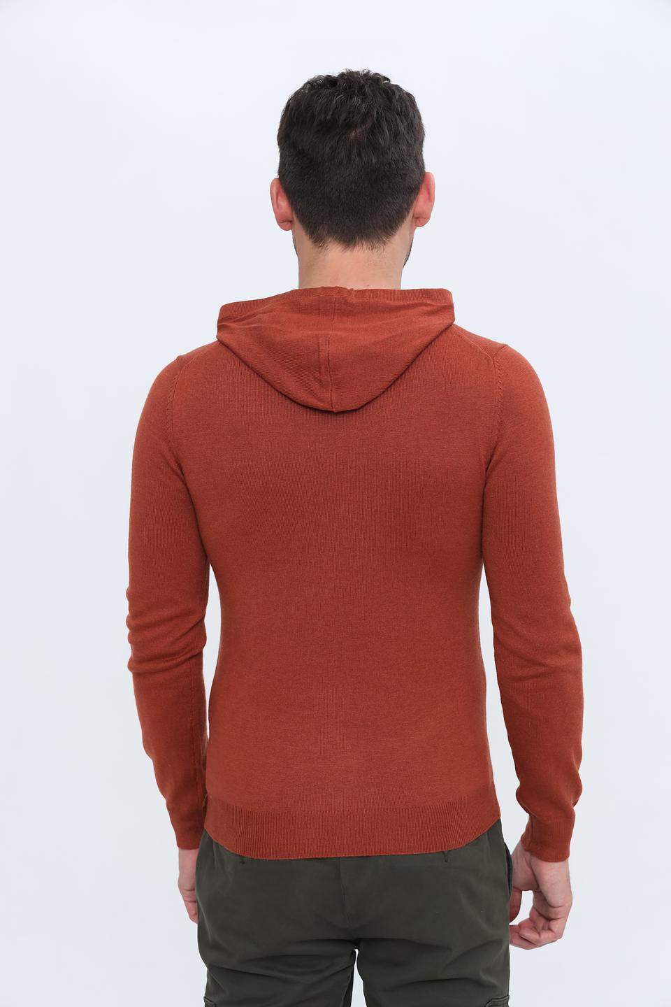 Толстовка Alcott рыжая с капюшоном