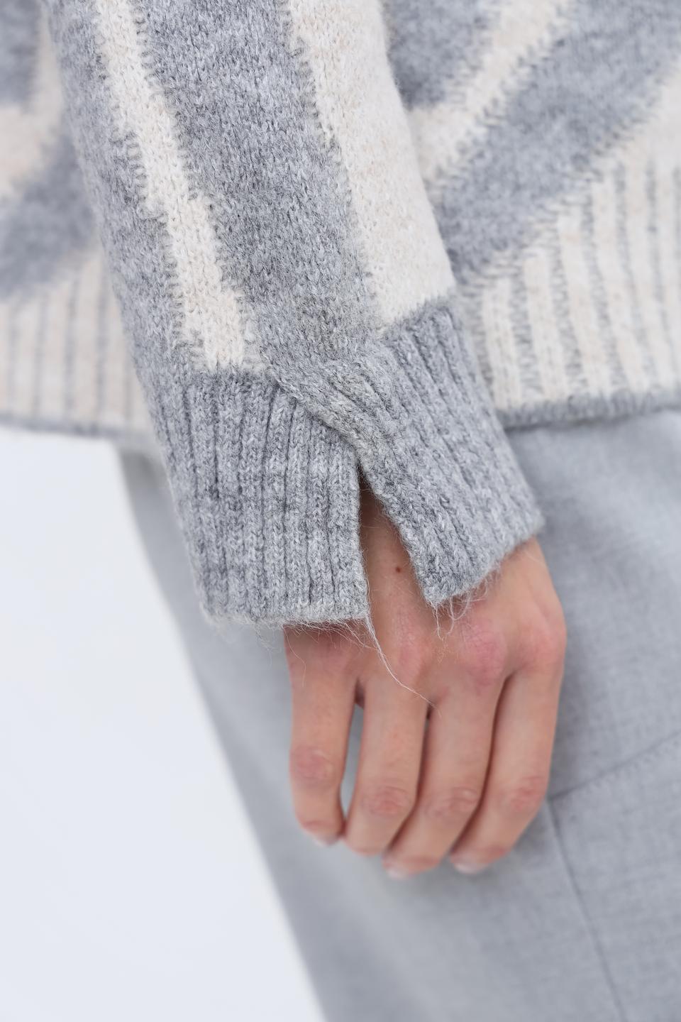 Пуловер More and More в полоску