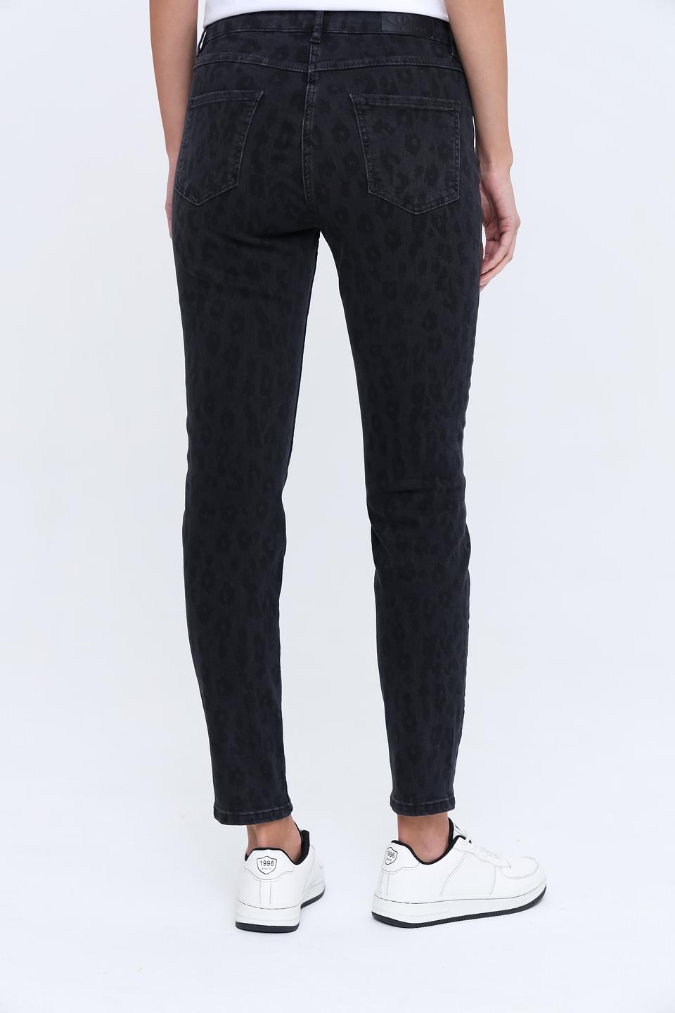 Джинсы Toni collection с леопардовым принтом