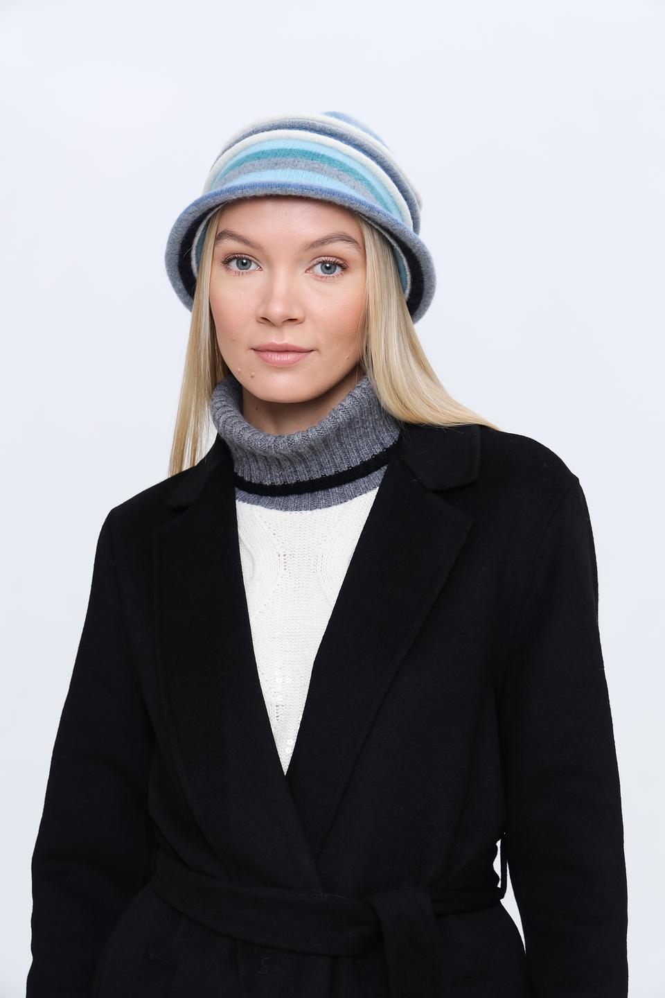 Шляпа Seeberger в полоску