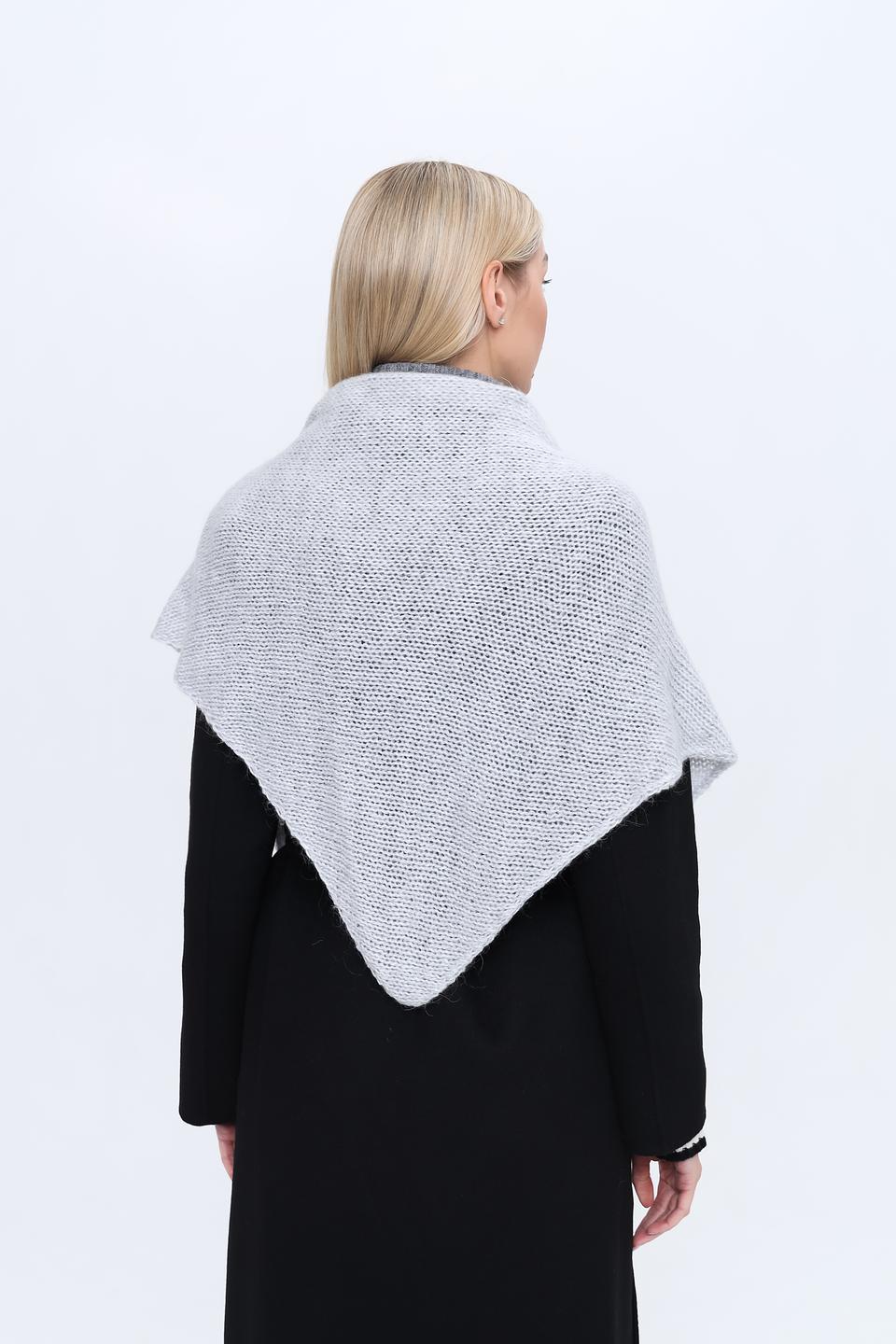 Шарф Marhatter вязаный светло-серый