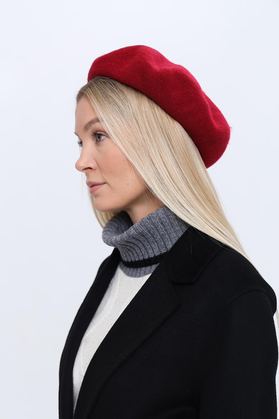 Берет Pezzo бордовый