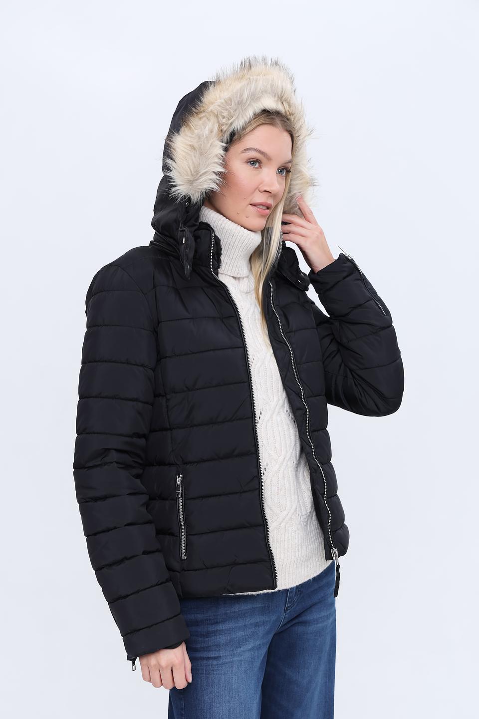 Куртка Alcott стеганая чёрная