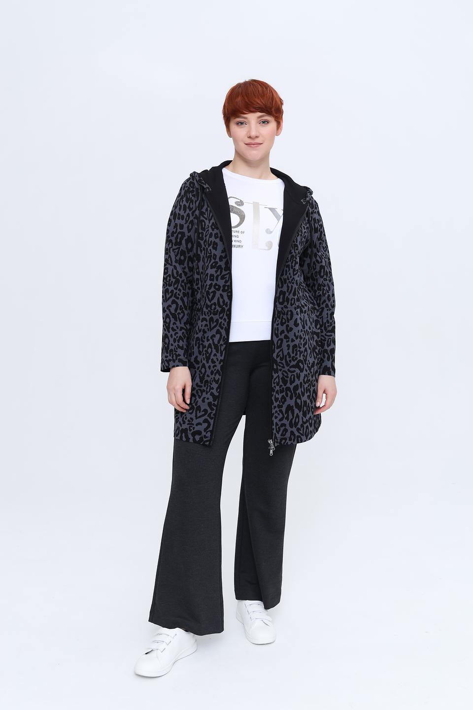 Толстовка Margittes с леопардовым принтом