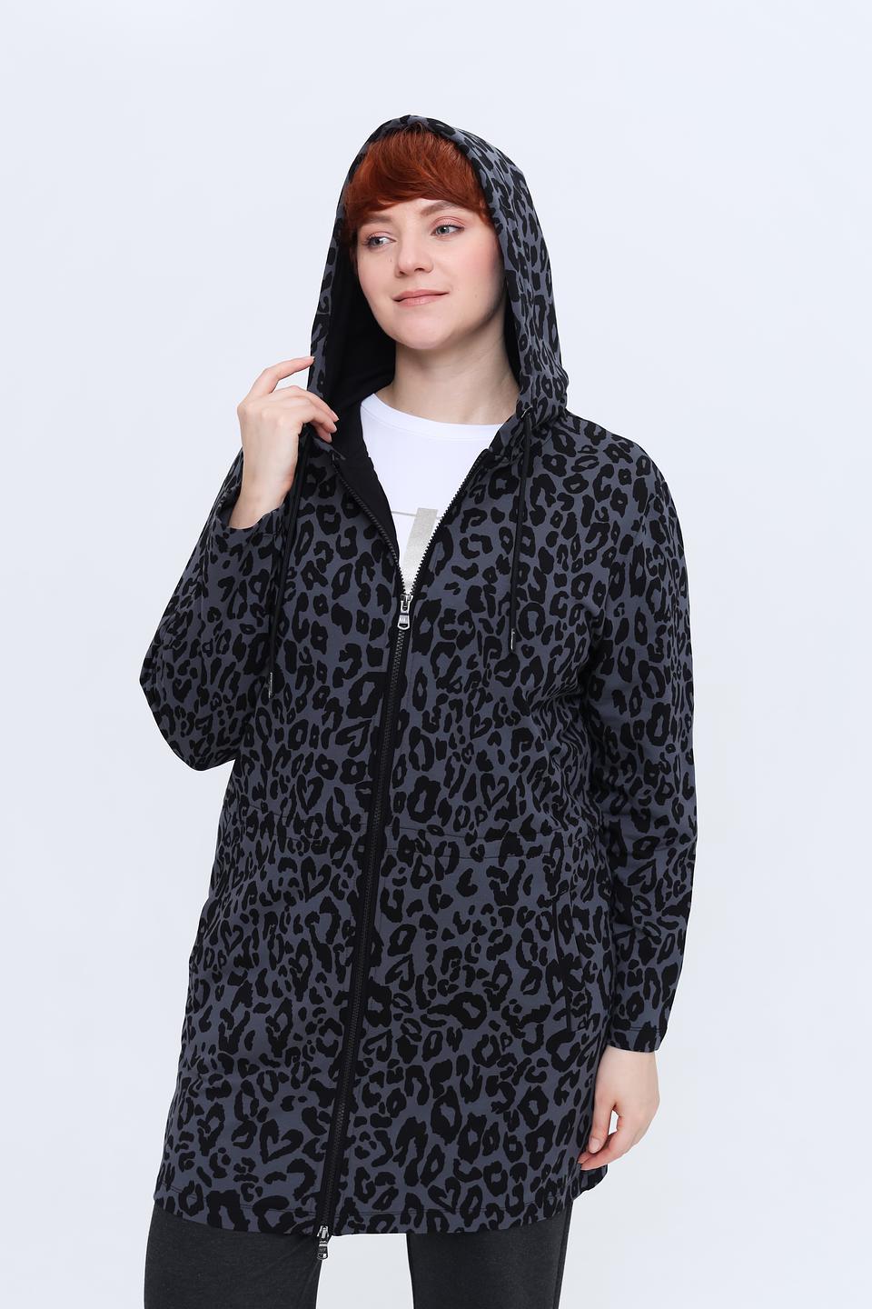 Толстовка Margittes с леопардовым принтом