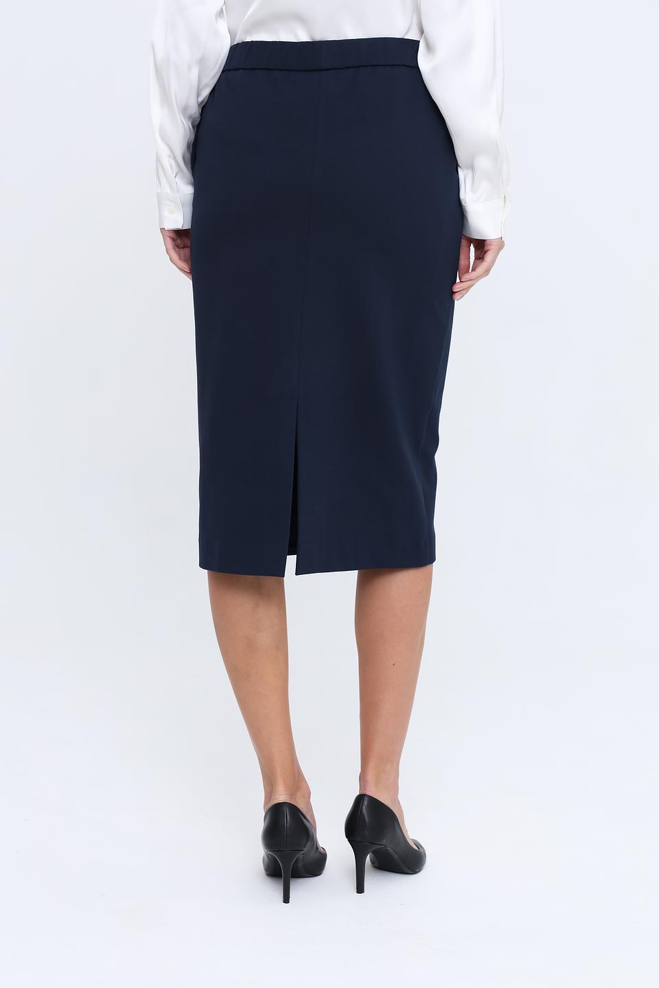 Юбка Gardeur прямого кроя темно-синяя