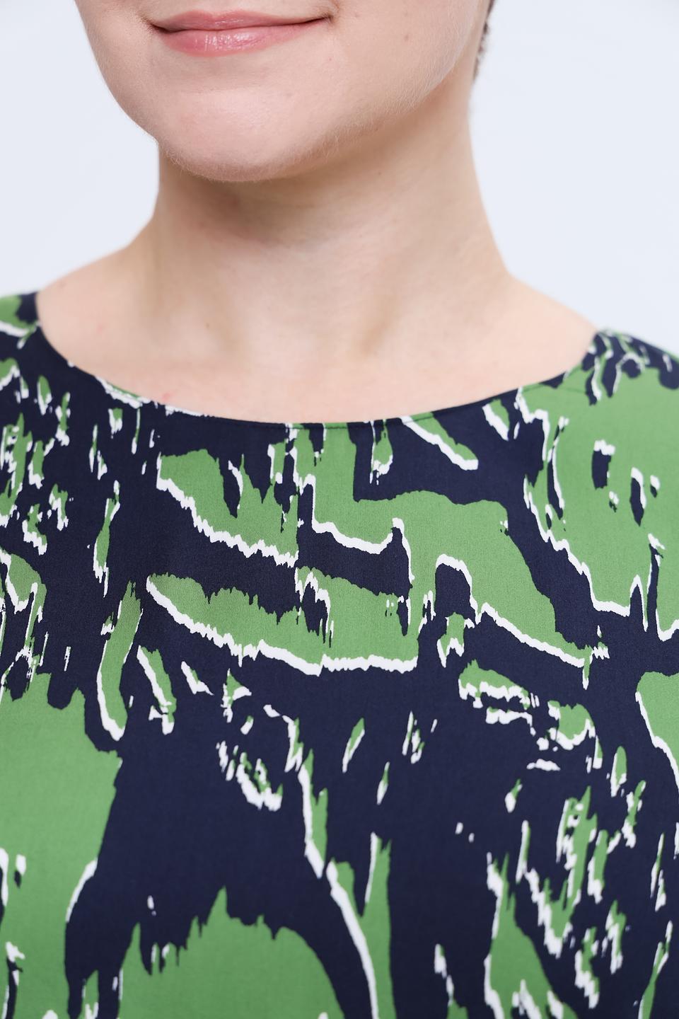 Платье Samoon с зелёным принтом