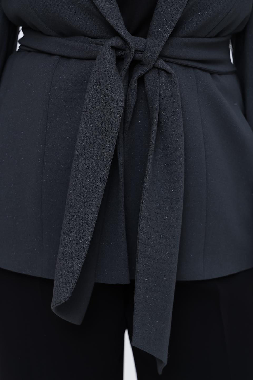 Жакет Taifun с поясом графитовый