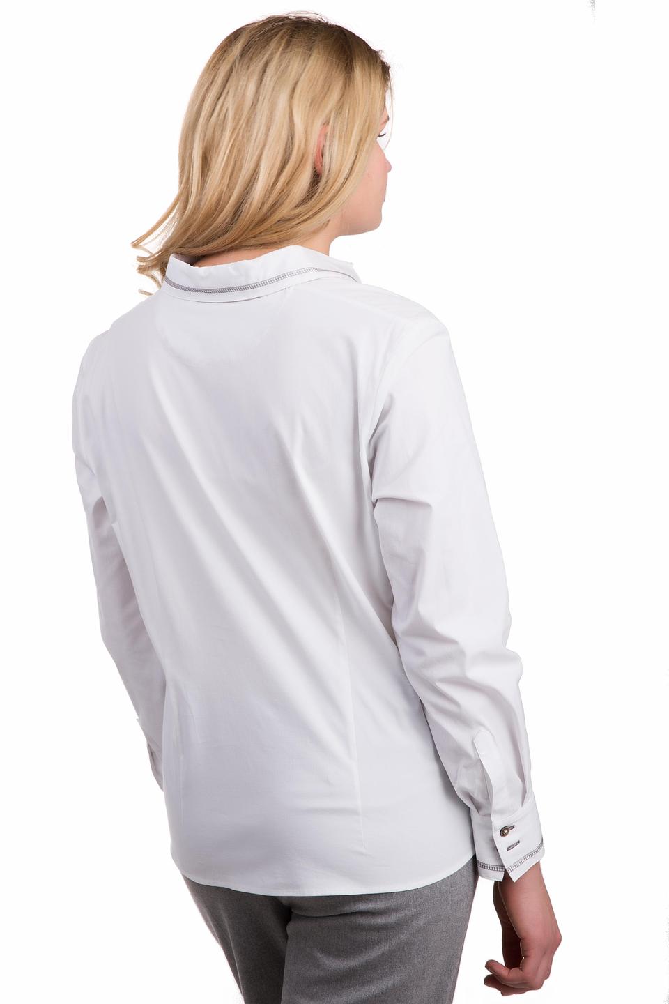 Блуза Rabe collection белая с отделкой