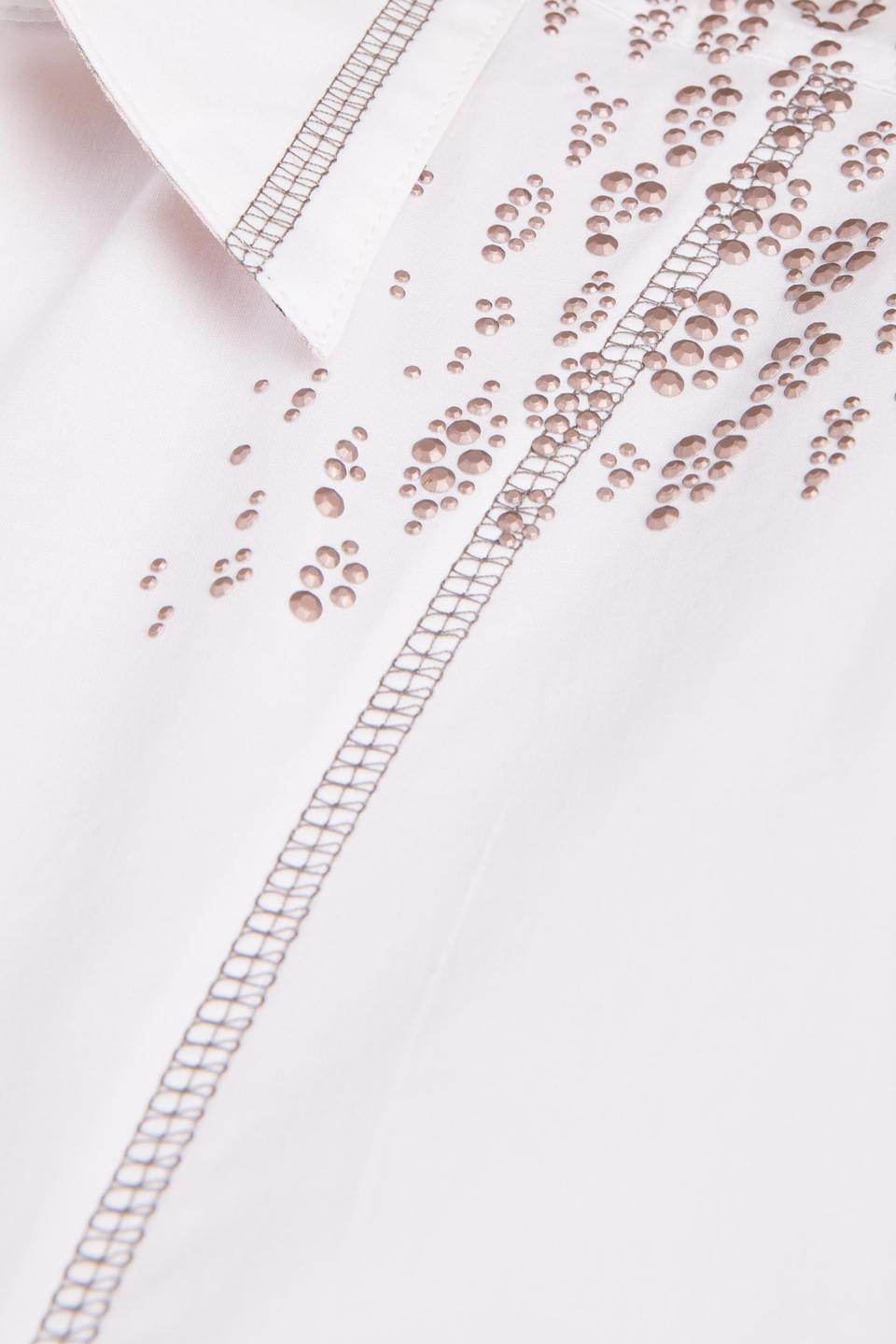 Блуза Rabe collection белая с отделкой