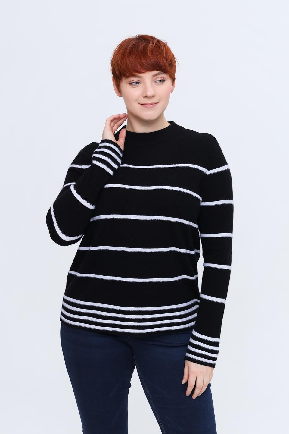 Пуловер Gerry Weber в полоску чёрный