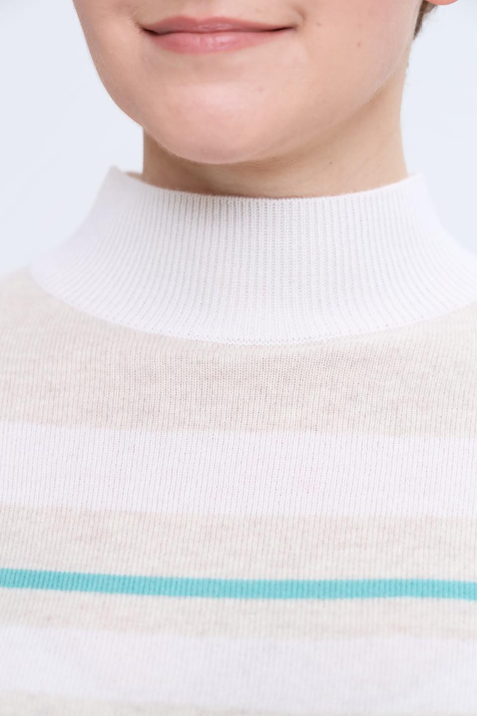 Пуловер Gerry Weber полоска бирюзовый