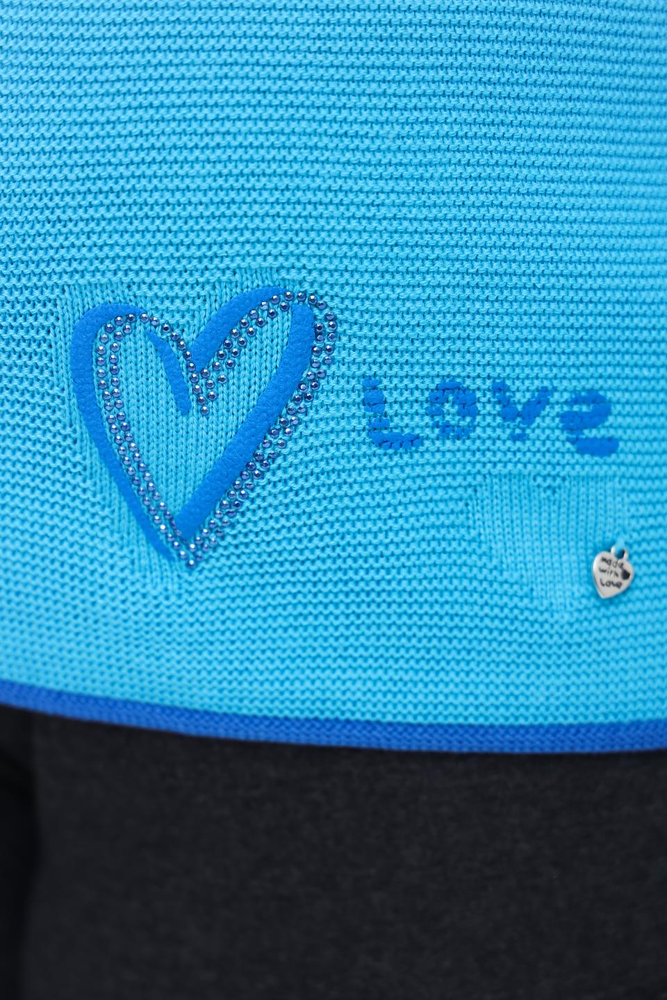 Пуловер Rabe collection бирюзовый