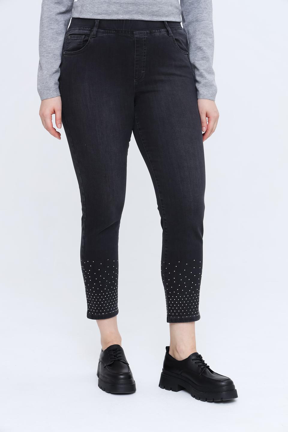 Джинсы с декором Rabe collection чёрные